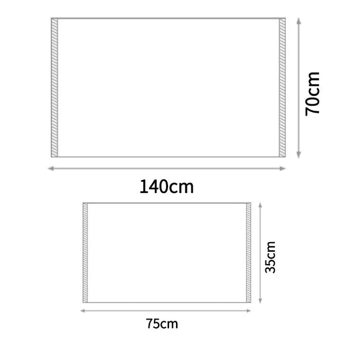 Pamper 2 Piece Dark Blue Fleece Towel & Bath Towel Set - Ultra Soft, Absorbent, and Lint-Free for Home and Spa