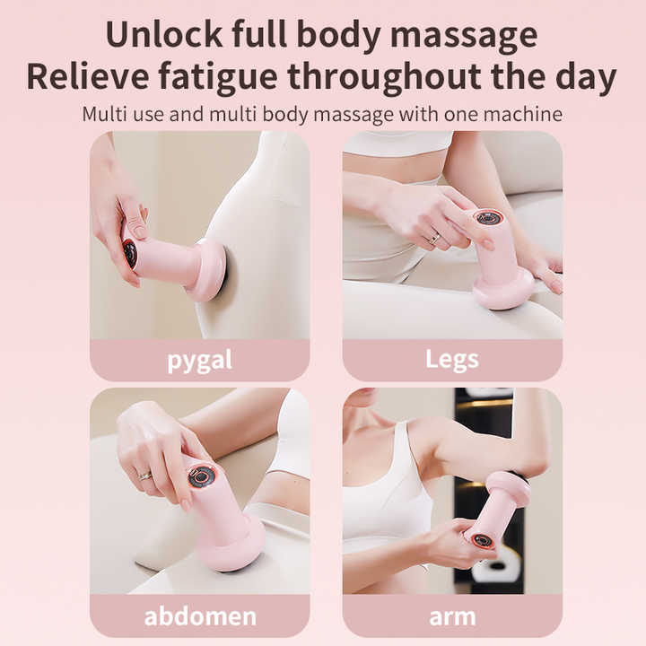 Pink Portable Electric Body Sculpting Massager - Slimming and Relaxation Tool